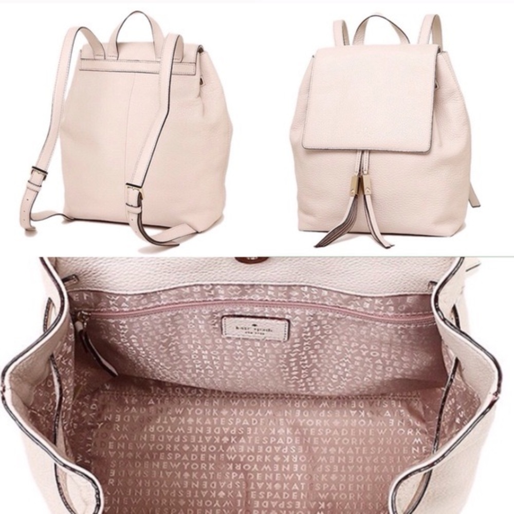 Kate Spade Gray Street Wilder Leather Backpack